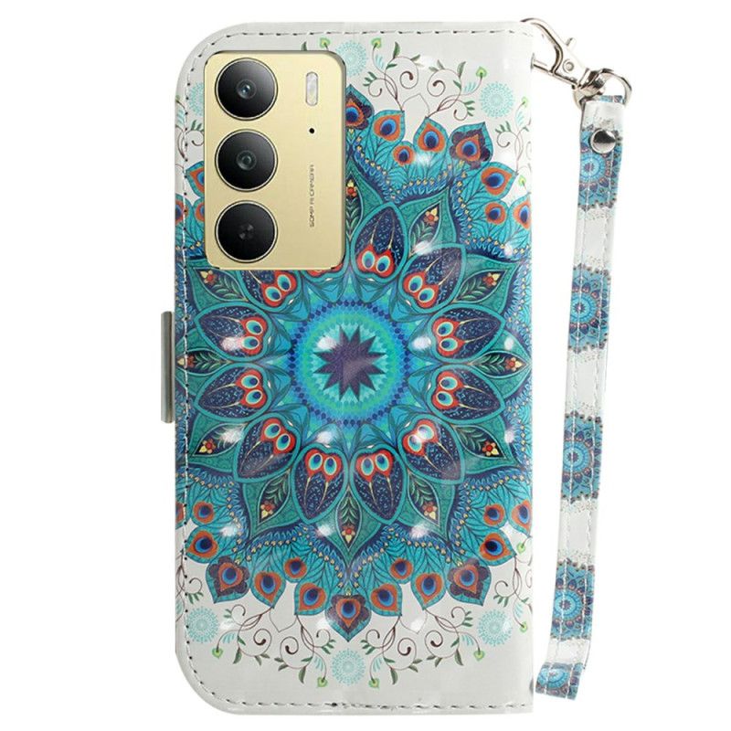 Housse Realme C75 Mandala Vert à Lanière