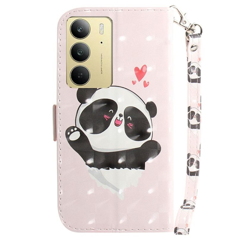 Housse Realme C75 Panda Love à Lanière
