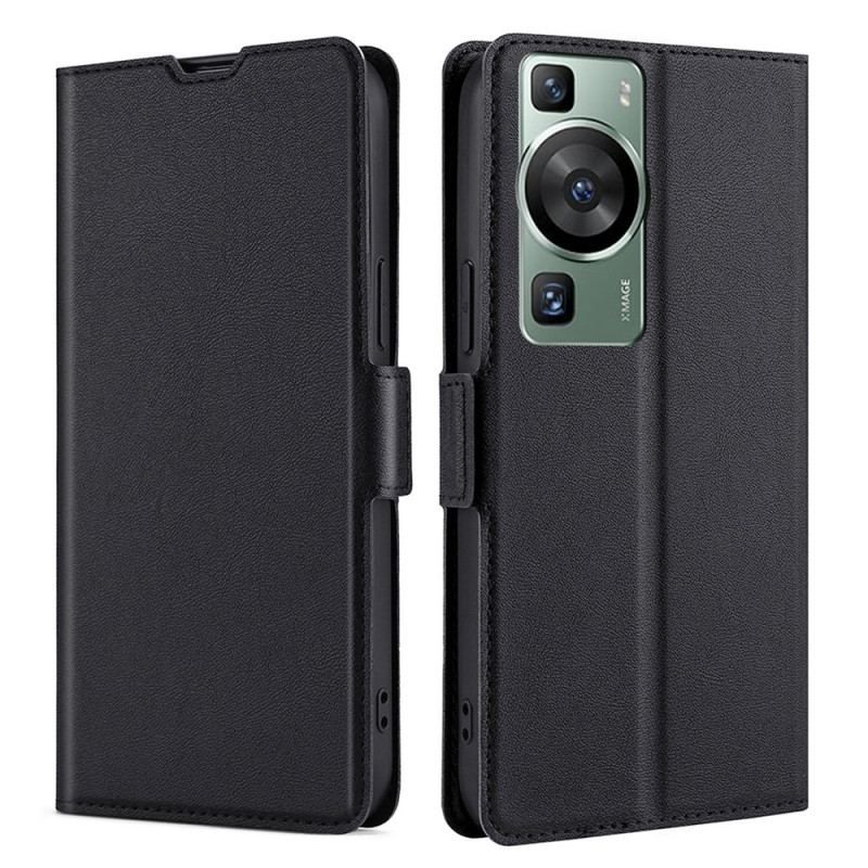Housse Huawei P60 Pro Effet Cuir