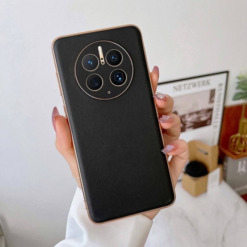 Coque Huawei Mate 50 Pro Véritable Cuir Color