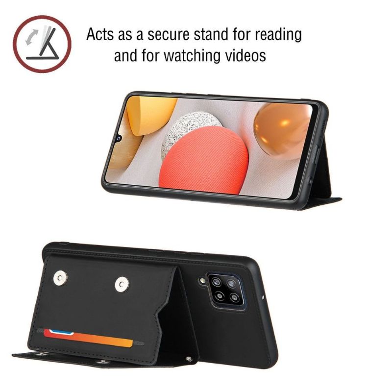 Coque Samsung Galaxy A42 5G AUDE Lanière multi compartiments