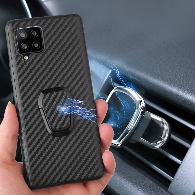 Coque Samsung Galaxy A42 5G Ring effet croco