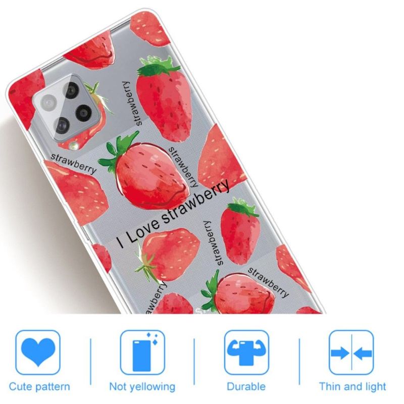 Coque Samsung Galaxy A42 5G Strawberry