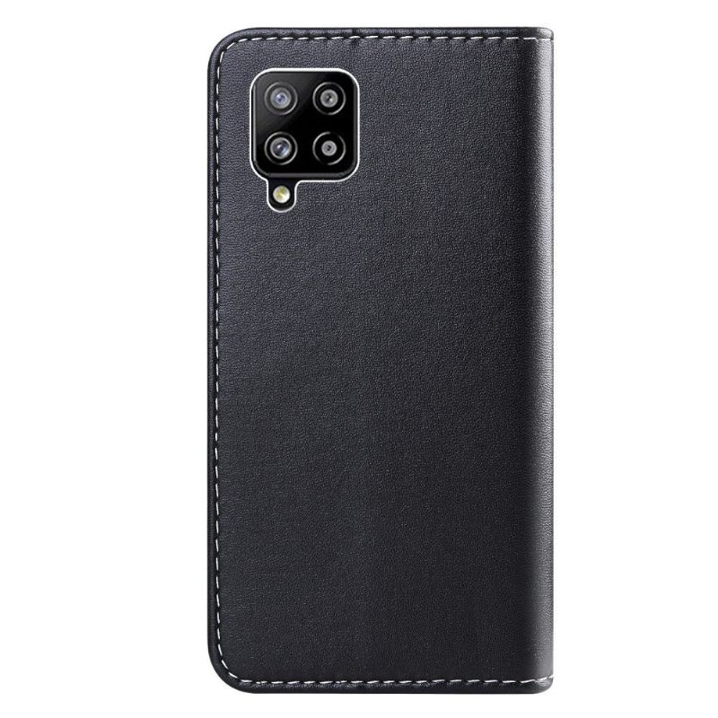 Housse Samsung Galaxy A42 5G Simili Cuir Tricolore Coutures
