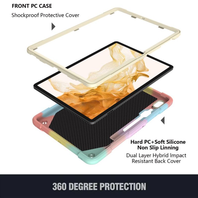 Coque Samsung Galaxy Tab S9 Support Papillon et bandoulière