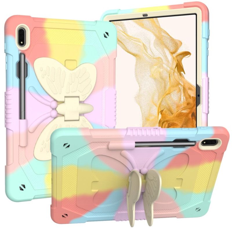 Coque Samsung Galaxy Tab S9 Support Papillon et bandoulière