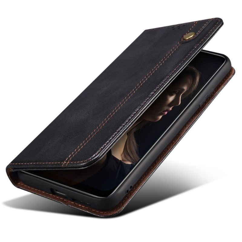 Huawei Nova 8i - Housse Ernestine coutures apparentes