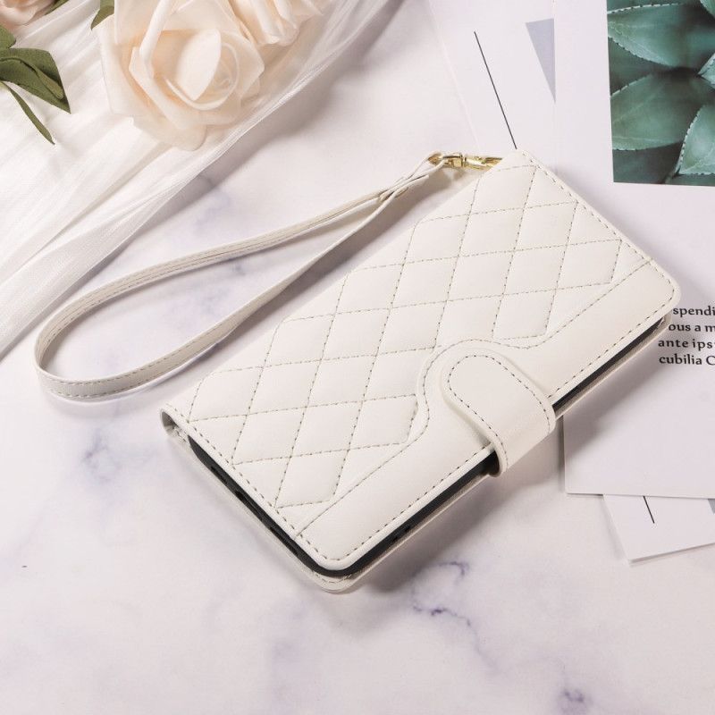 Housse Oppo Reno 14 5G / 14F 5G Matelassée avec Lanière et Bandoulière