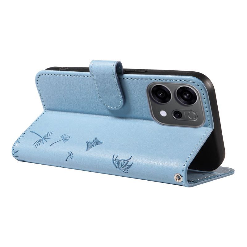 Housse Oppo Reno 14 5G / 14F 5G Pissenlits à Lanière