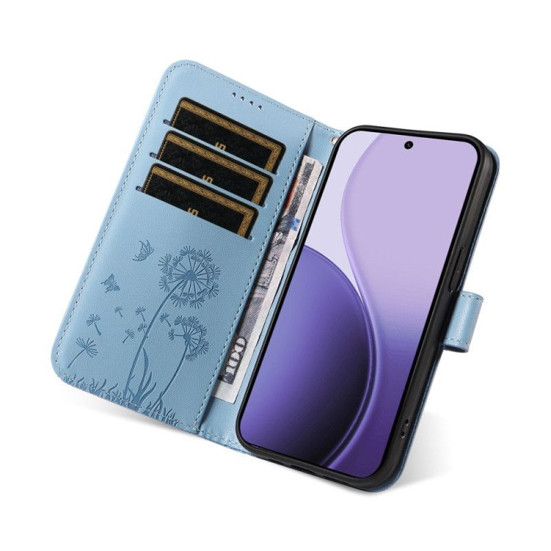 Housse Oppo Reno 14 5G / 14F 5G Pissenlits à Lanière