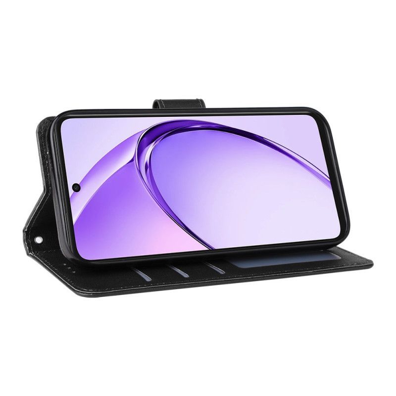 Housse Oppo Reno 14 5G Effet Cuir Uni à Lanière