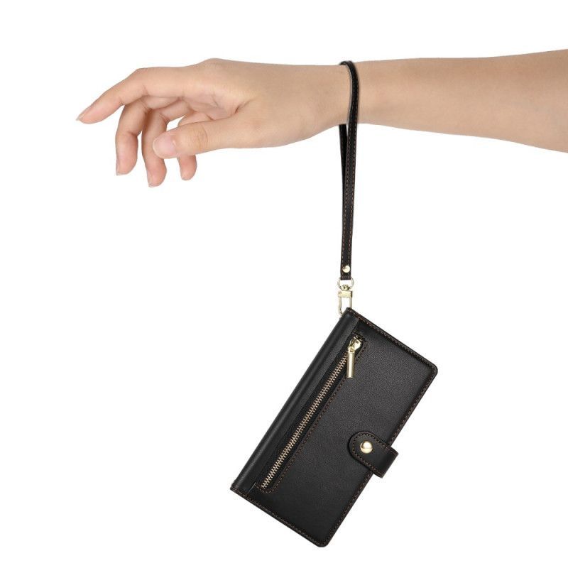 Housse Oppo Reno 14 5G Pochette Zippée et Sangles