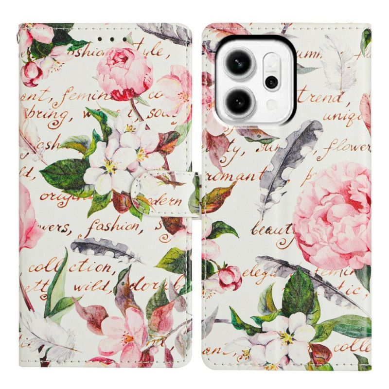 Housse Oppo Reno 14 5G Poème Floral