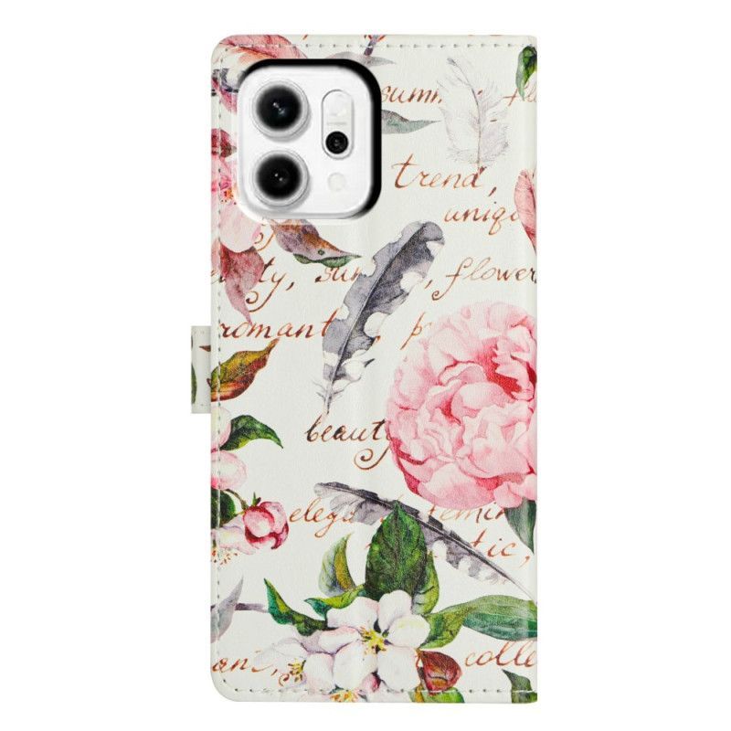 Housse Oppo Reno 14 5G Poème Floral