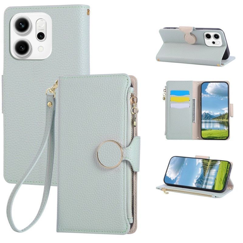 Housse Oppo Reno 14 5G Portefeuille Zippé