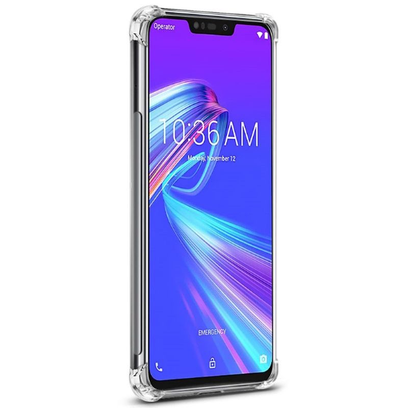 Asus Zenfone Max M2 - Coque transparente Class Protect + film protecteur