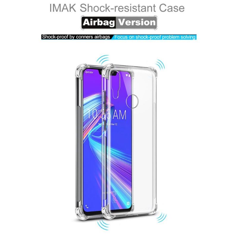 Asus Zenfone Max M2 - Coque transparente Class Protect + film protecteur