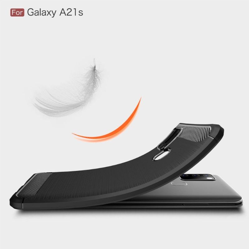 Coque Samsung Galaxy A21s Flexible Effet Brossé