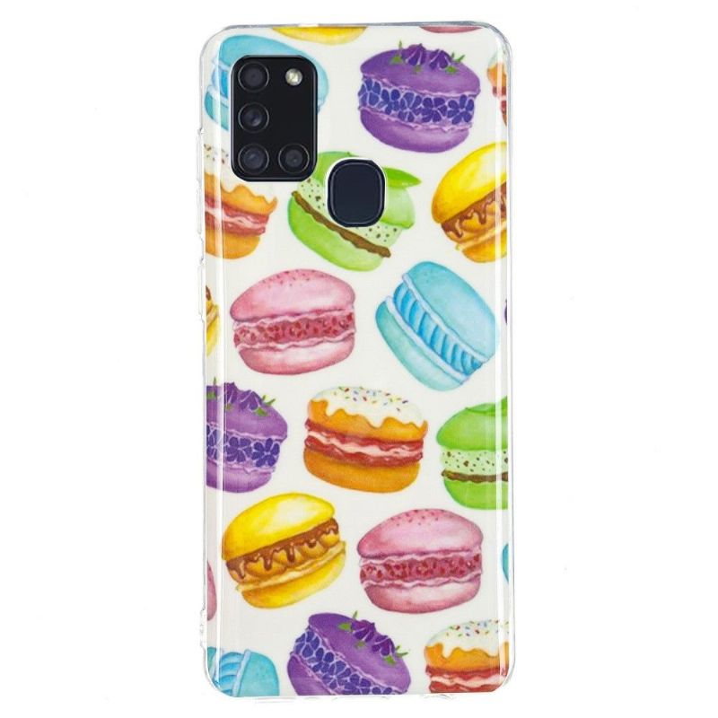 Coque Samsung Galaxy A21s Fluorescente Macarons