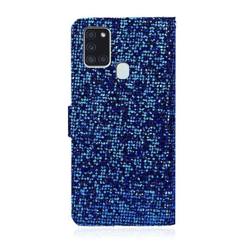 Housse Samsung Galaxy A21s Glitter Porte Cartes