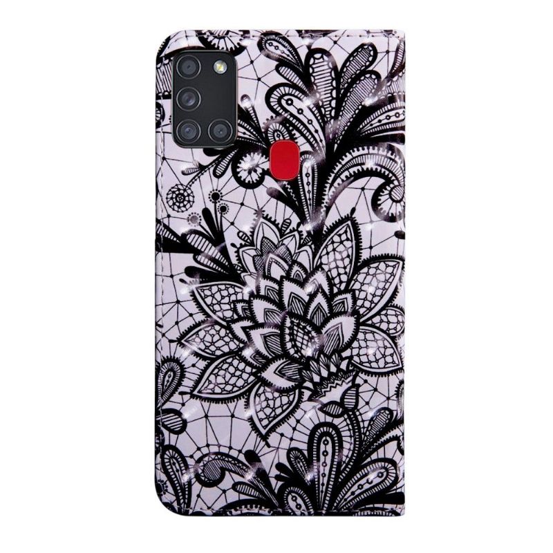Housse Samsung Galaxy A21s Lace Flower