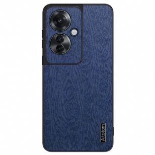 Coque Oppo Reno 11F 5G Simili Cuir Effet Bois