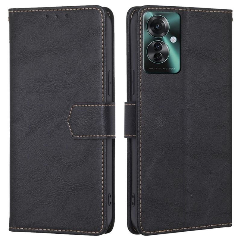Housse Oppo Reno 11F 5G Effet Cuir avec Blocage RFID