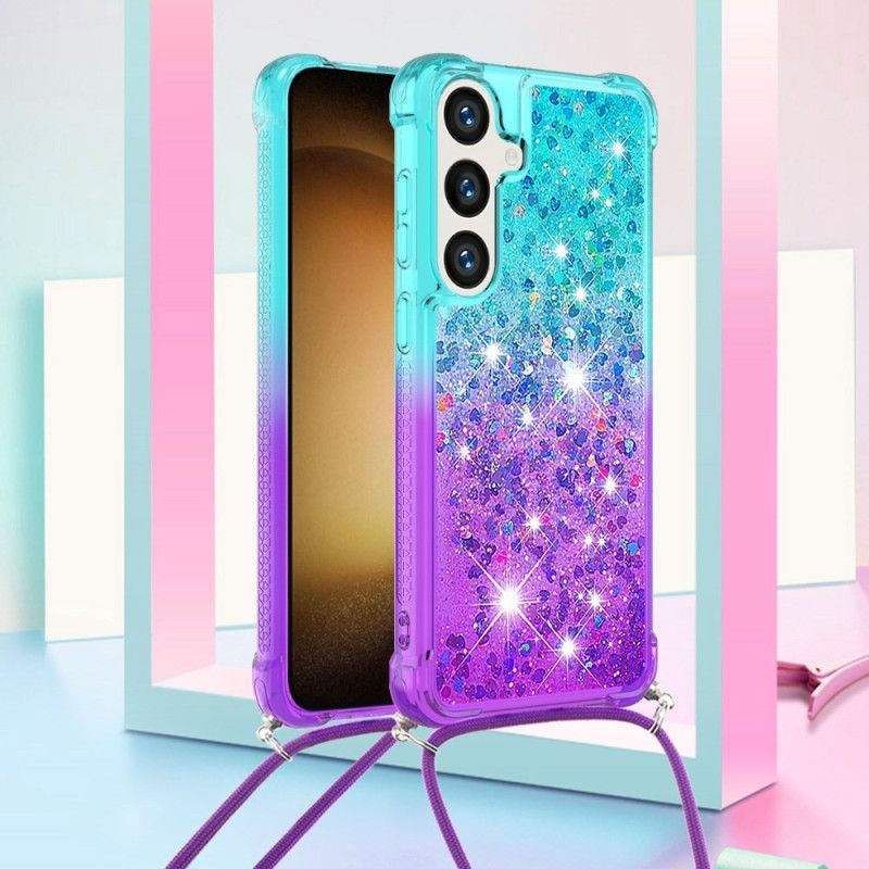 Coque à Cordon Samsung Galaxy S26 Gradient Paillettes