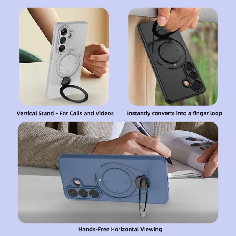 Coque Samsung Galaxy S26 Anneau-Support Pivotant Magnétique