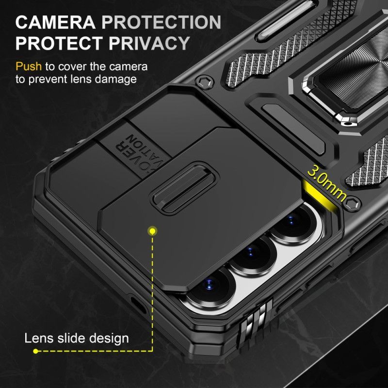 Coque Samsung Galaxy S26 Béquille et Protection Caméra Coulissante