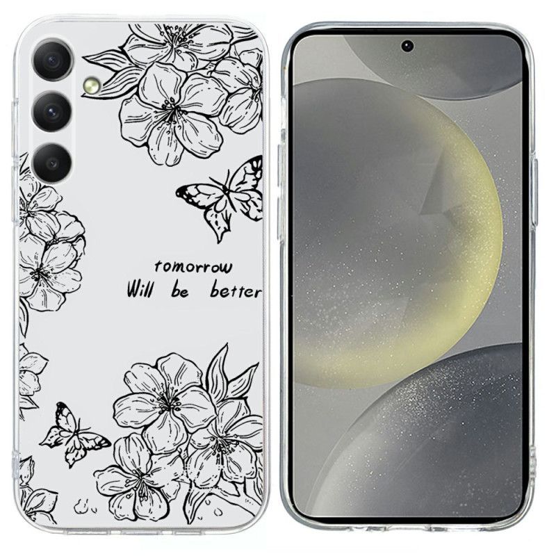 Coque Samsung Galaxy S26 Florale Noire
