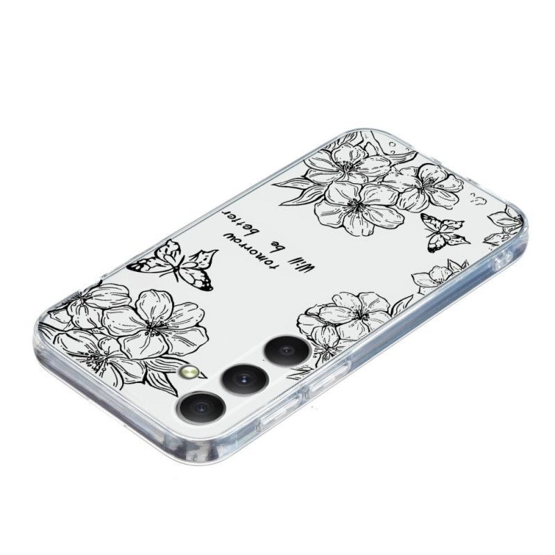 Coque Samsung Galaxy S26 Florale Noire