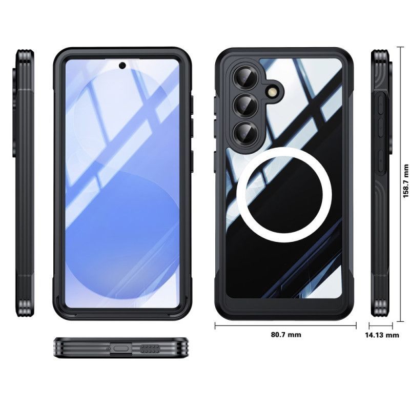 Coque Samsung Galaxy S26 Magnétique avec Film Protecteur en Verre Trempé