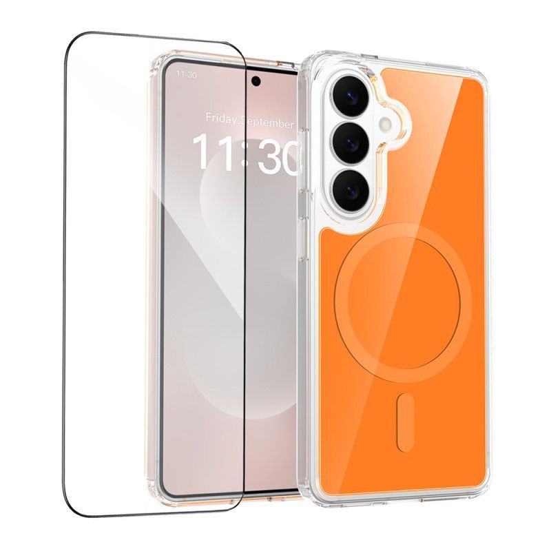 Coque Samsung Galaxy S26 Magnétique avec Verre Trempé Anti-Choc