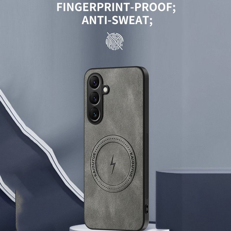 Coque Samsung Galaxy S26 Magnétique Effet Cuir