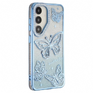 Coque Samsung Galaxy S26 Papillons 3D et Strass