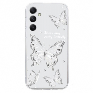 Coque Samsung Galaxy S26 Papillons Blancs
