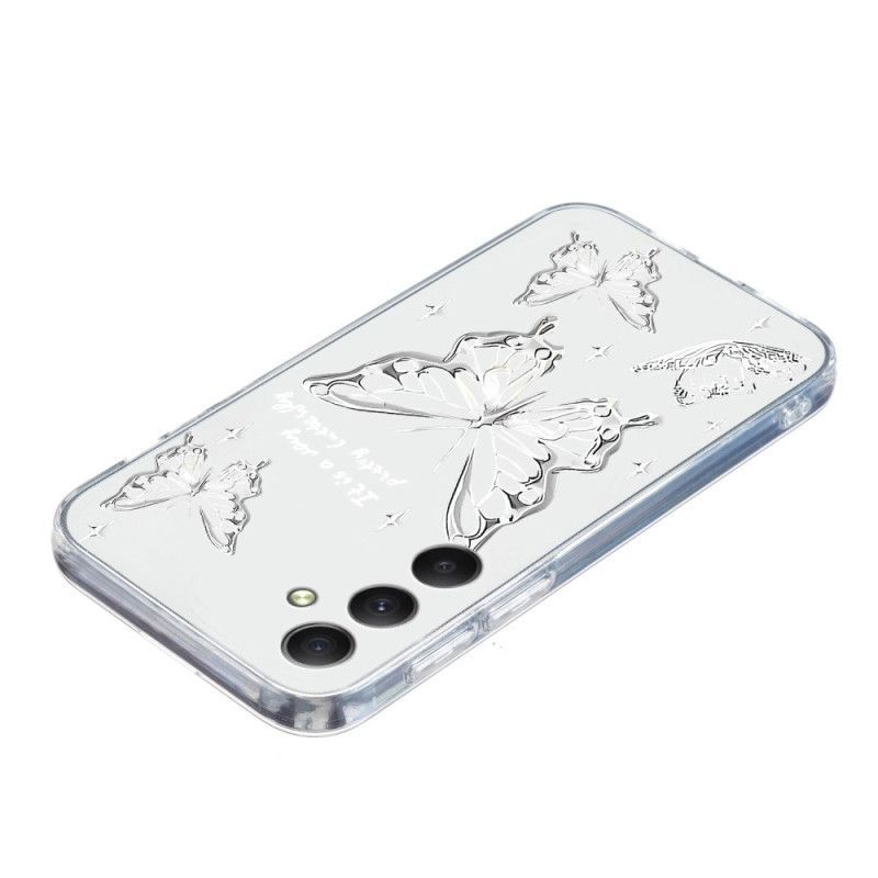 Coque Samsung Galaxy S26 Papillons Blancs