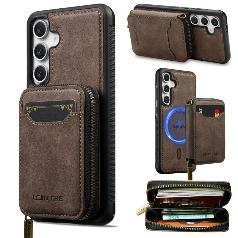 Coque Samsung Galaxy S26 Portefeuille Magnétique Détachable LC.IMEEKE