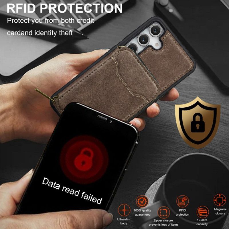 Coque Samsung Galaxy S26 Portefeuille Magnétique Détachable LC.IMEEKE