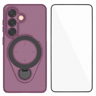 Coque Samsung Galaxy S26 Robuste avec Protecteur Écran en Verre Trempé