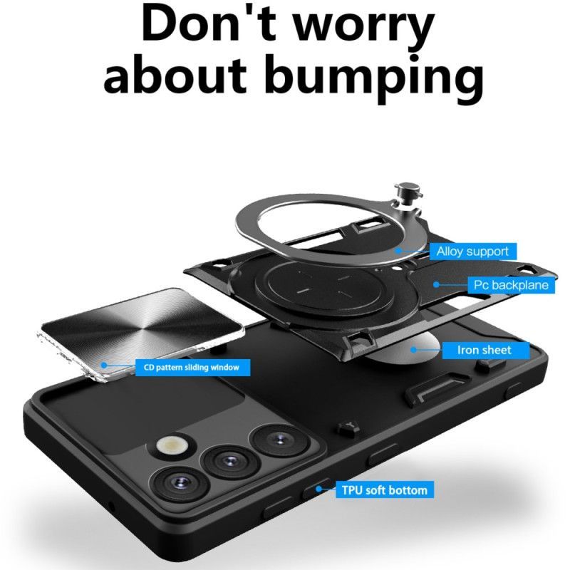 Coque Samsung Galaxy S26 Support et Protection Caméra Coulissante