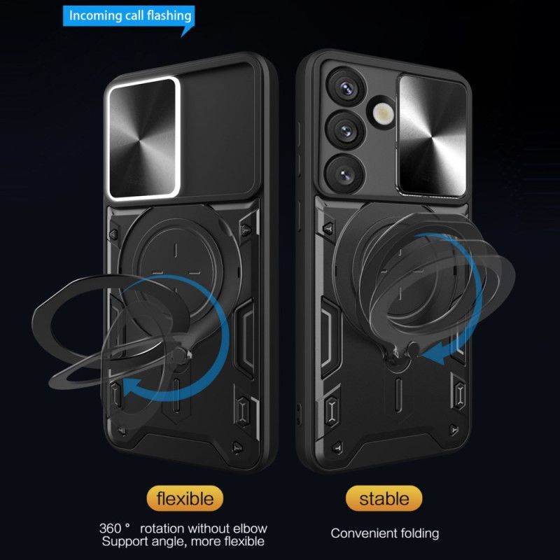 Coque Samsung Galaxy S26 Support et Protection Caméra Coulissante
