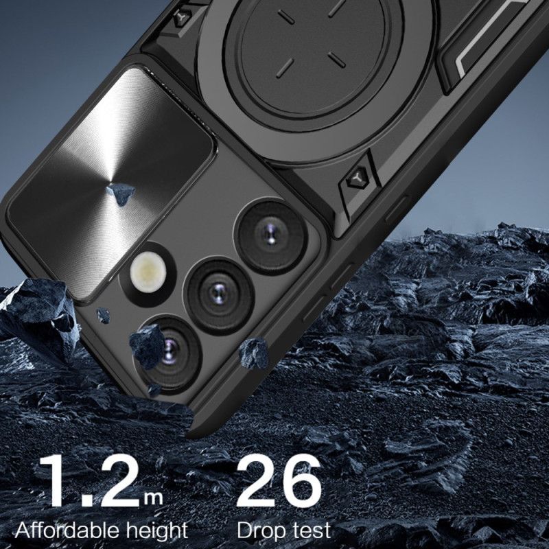 Coque Samsung Galaxy S26 Support et Protection Caméra Coulissante