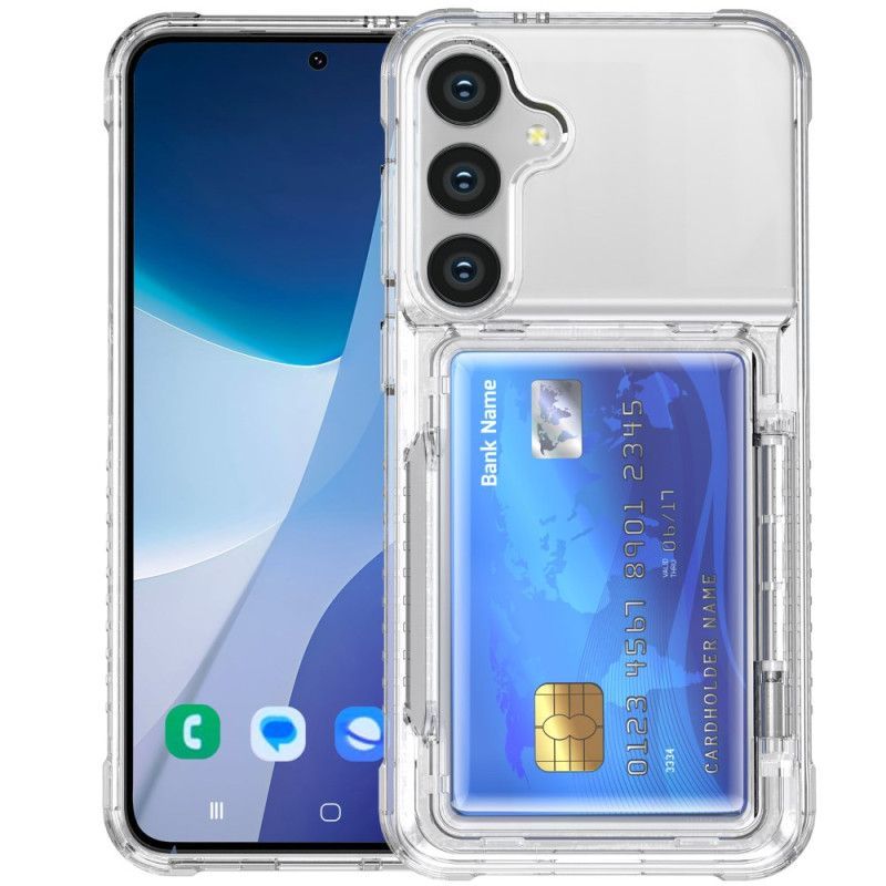 Coque Samsung Galaxy S26 Transparente avec Porte-Cartes et Suppor