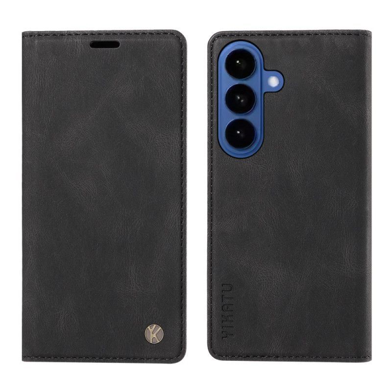 Flip Cover Samsung Galaxy S26 Effet Daim YIKATU