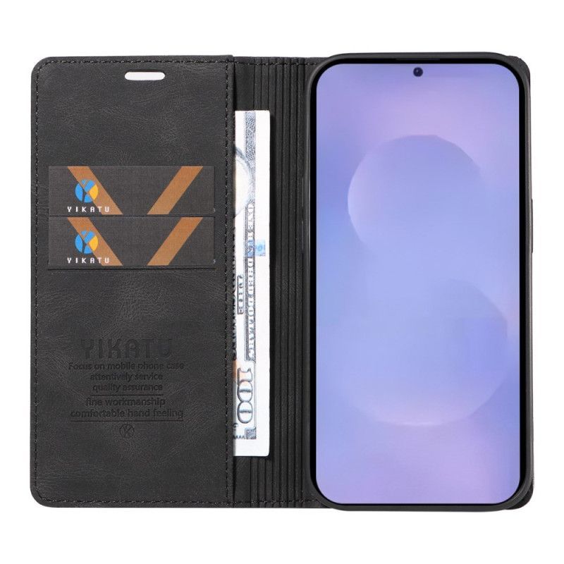 Flip Cover Samsung Galaxy S26 Effet Daim YIKATU