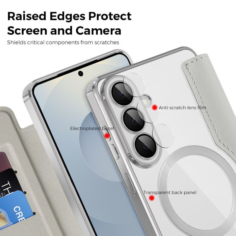 Flip Cover Samsung Galaxy S26 Magnétique avec Porte-Cartes et Protection RFID