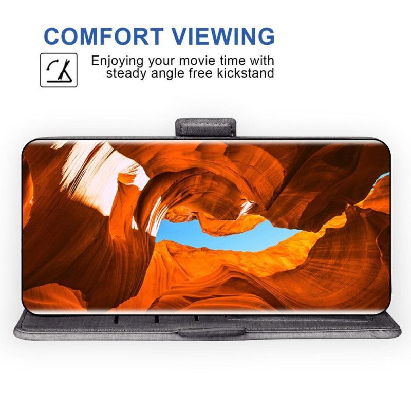 Housse Samsung Galaxy S26 avec Texture Jean et Porte-Cartes Rotatif