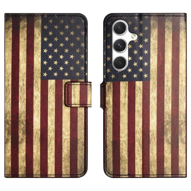 Housse Samsung Galaxy S26 Drapeau Américain Vintage
